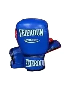 Guantes De Boxeo Feierdun 12 Onzas Para Entrenamiento Azul 