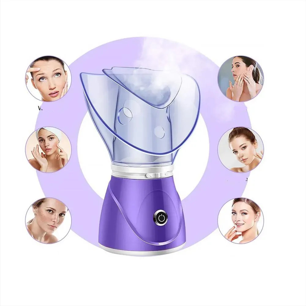 Sauna Facial BY1078 Spa Vaporizador Limpieza Profunda Rostro Morado