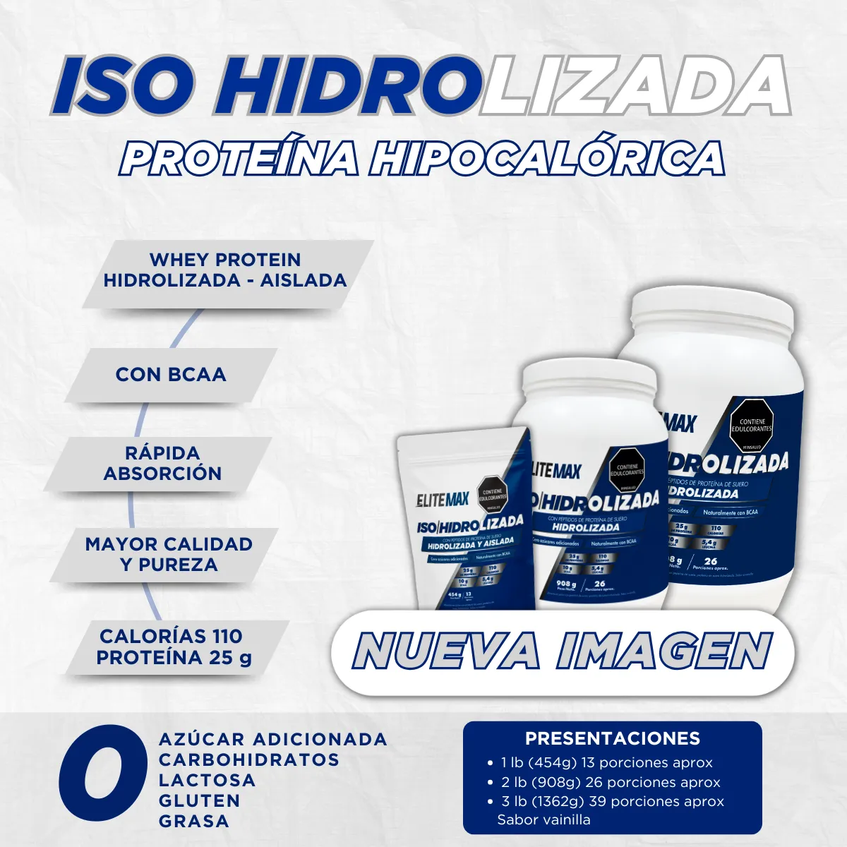 Proteína Iso Hidrolizada 1 LB Elitemax