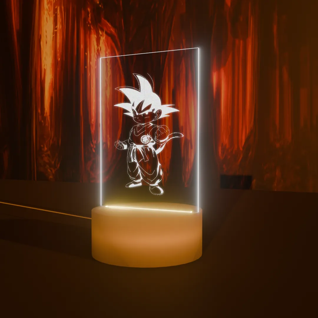 Lámpara Base Led Goku Dragon Ball Z V-2