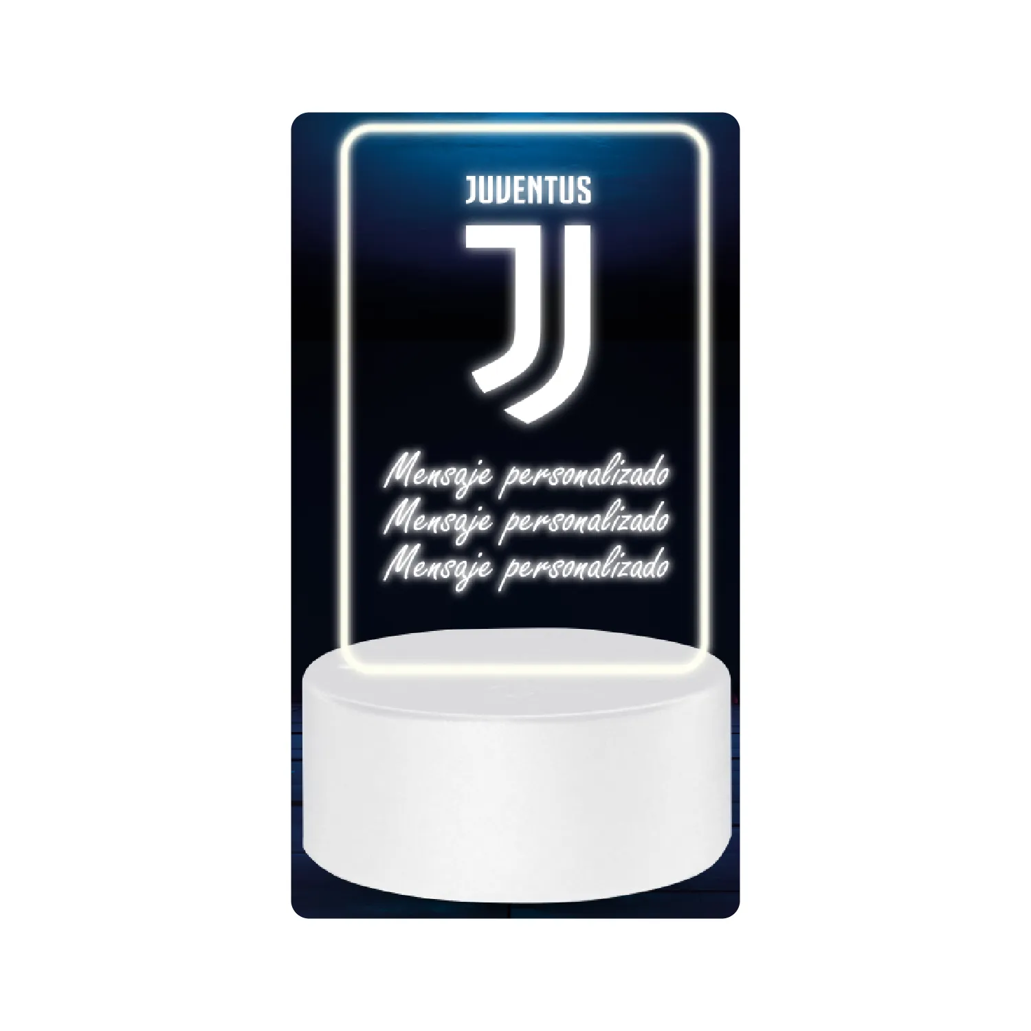 Lámpara Base Led Personalizable Escudo Juventus