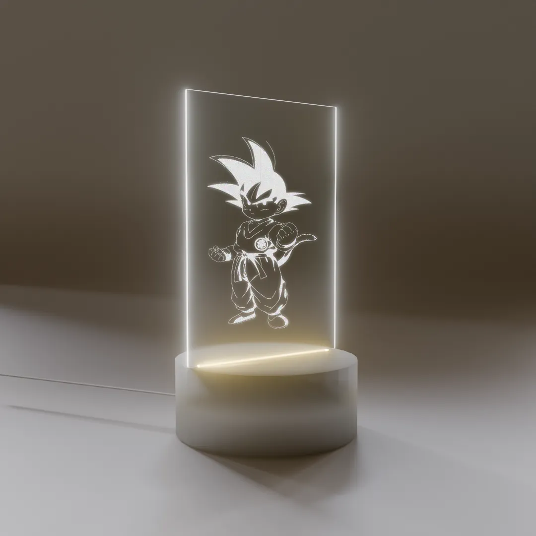 Lámpara Base Led Goku Dragon Ball Z V-2