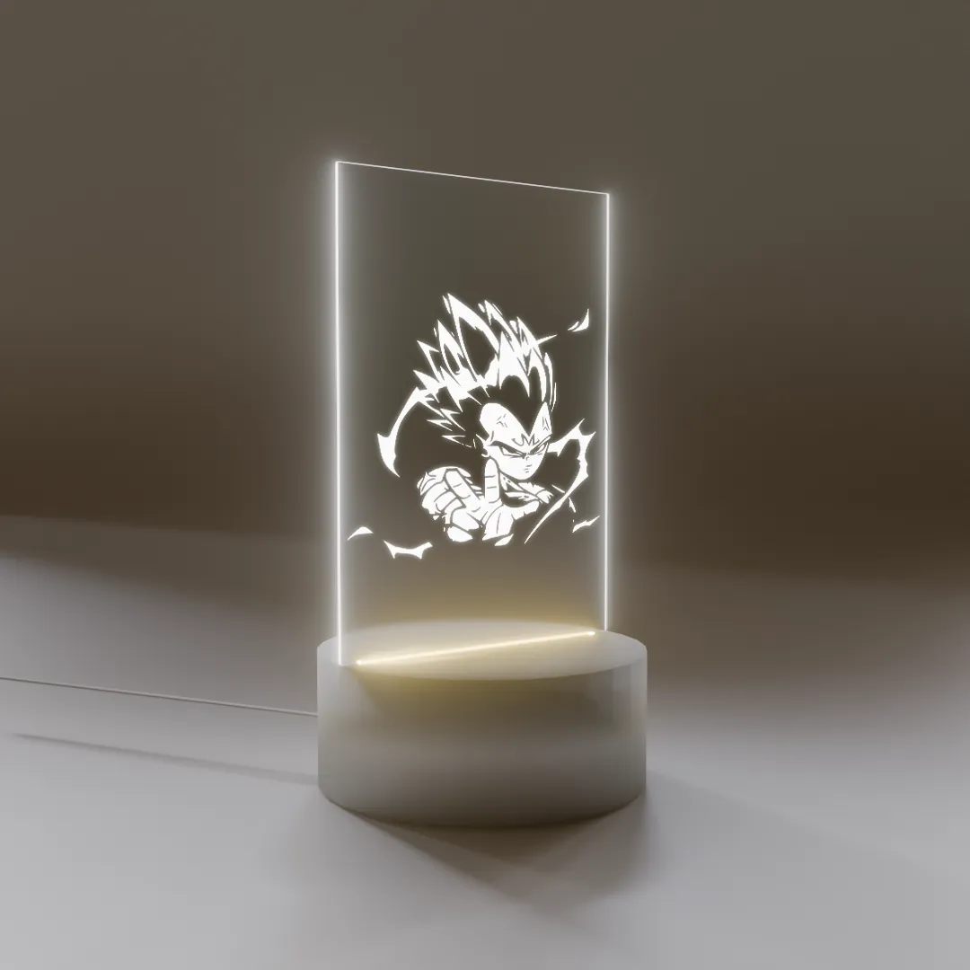 Lámpara Base Led Vegueta Dragon Ball Z V-1