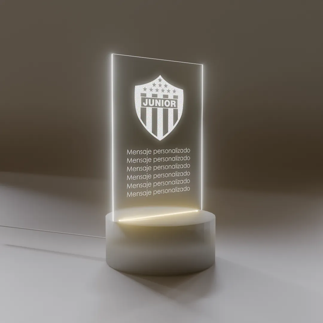 Lámpara Base Led Personalizable Escudo Junior Fc