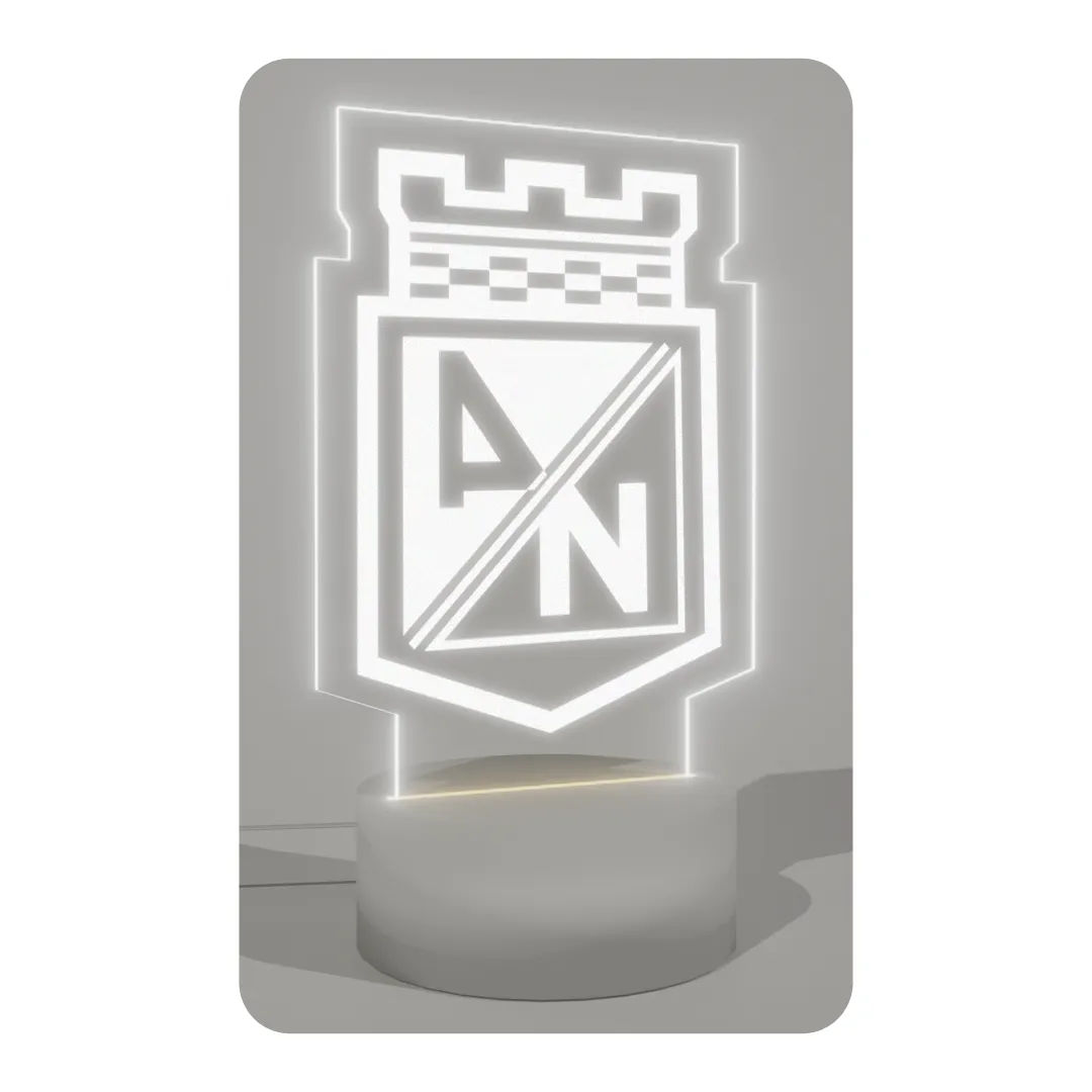 Lampara Base Led Escudo Atletico Nacional V251