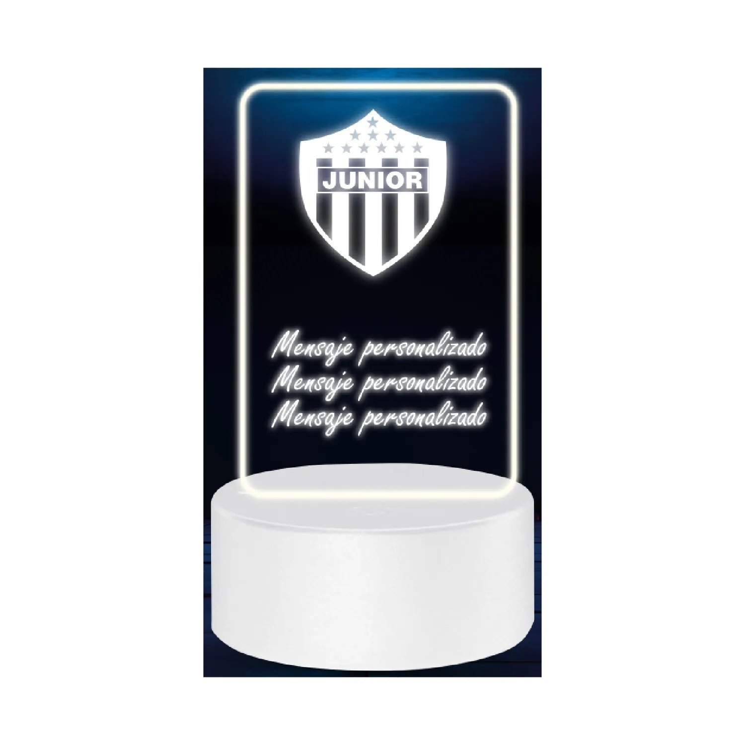 Lámpara Base Led Personalizable Escudo Junior Fc