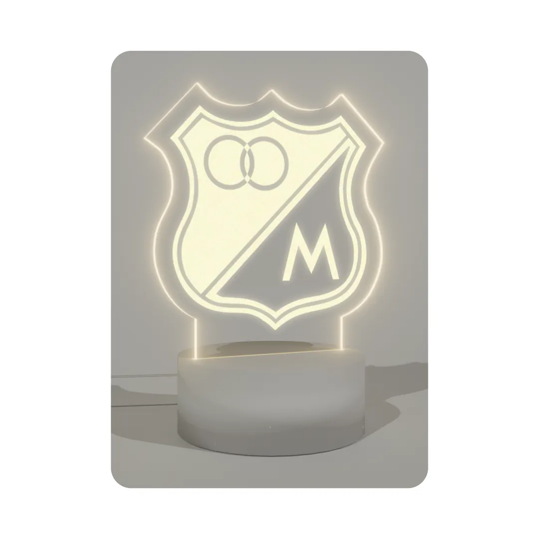 Lampara Base Led Escudo Millonarios Fc V284