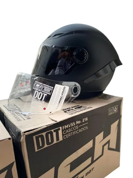 Casco Ich 501 Visera Negra y Transparente 