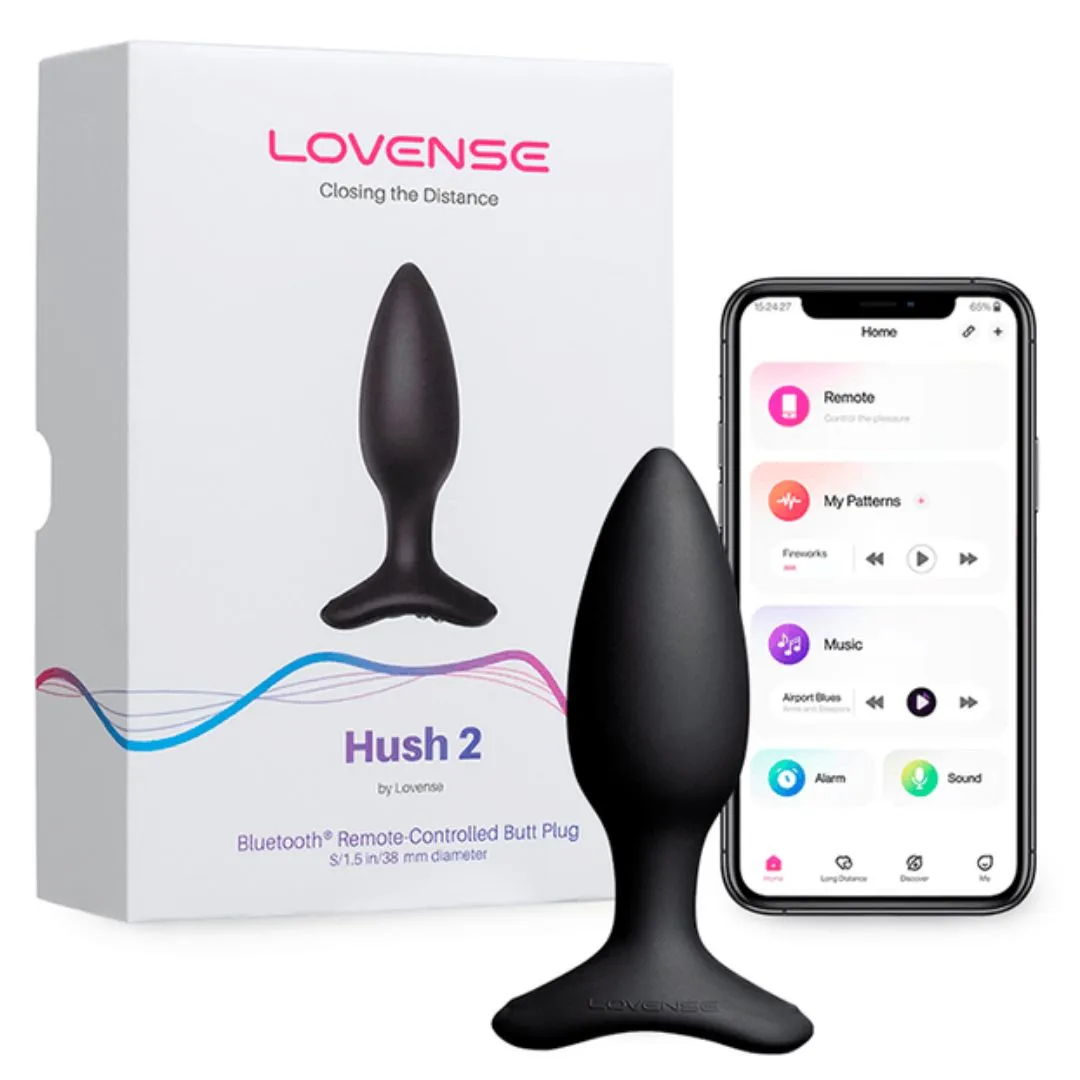 Hush 2 Vibrador Anal a Control Remoto con APP Talla S (3,8 cm diametro) Lovense