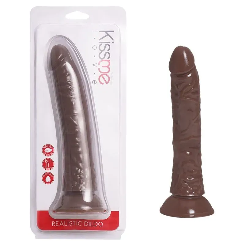 Dildo Realista Brown 22 cm Marca Kissme