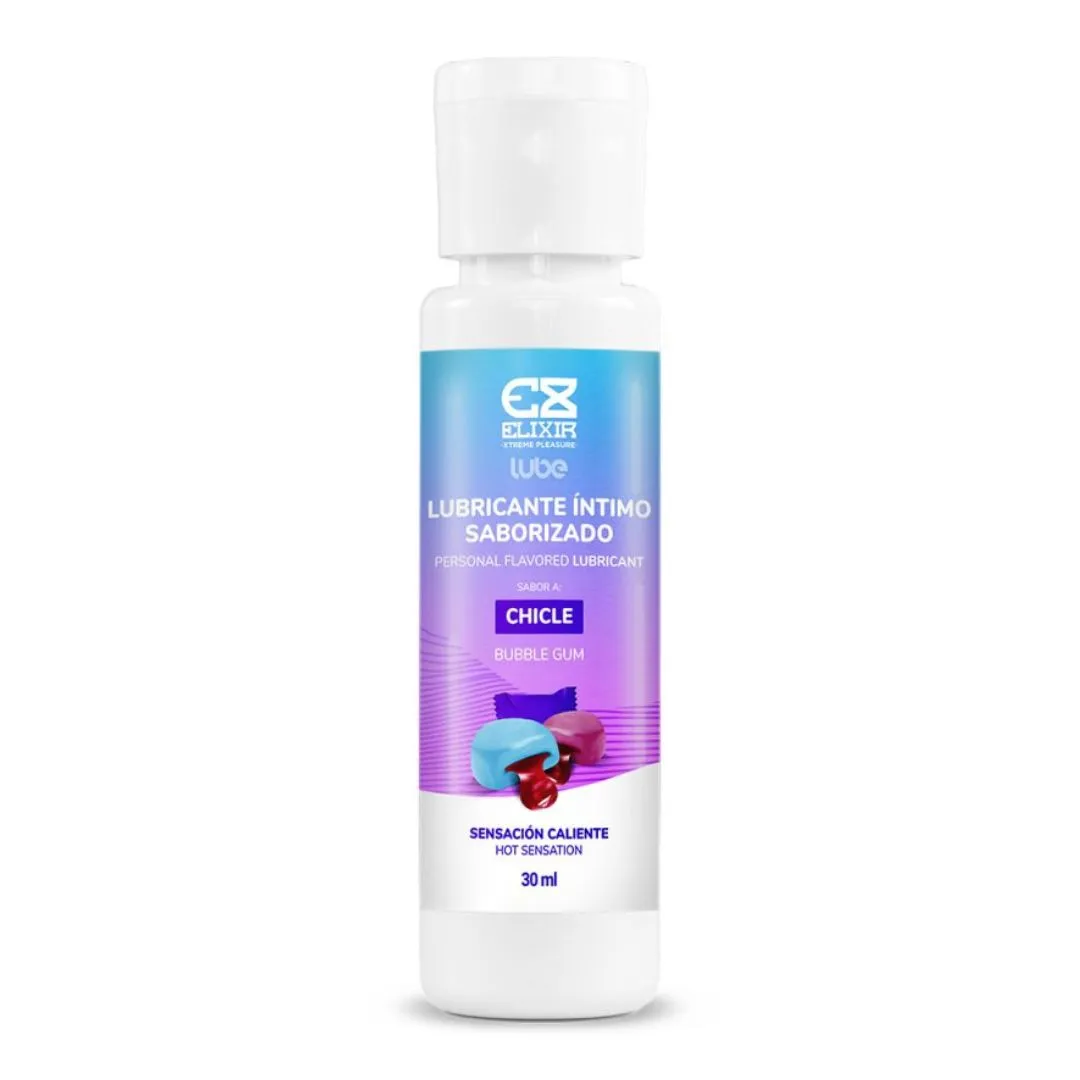 Lubricante Caliente Saborizado Elixir Chicle