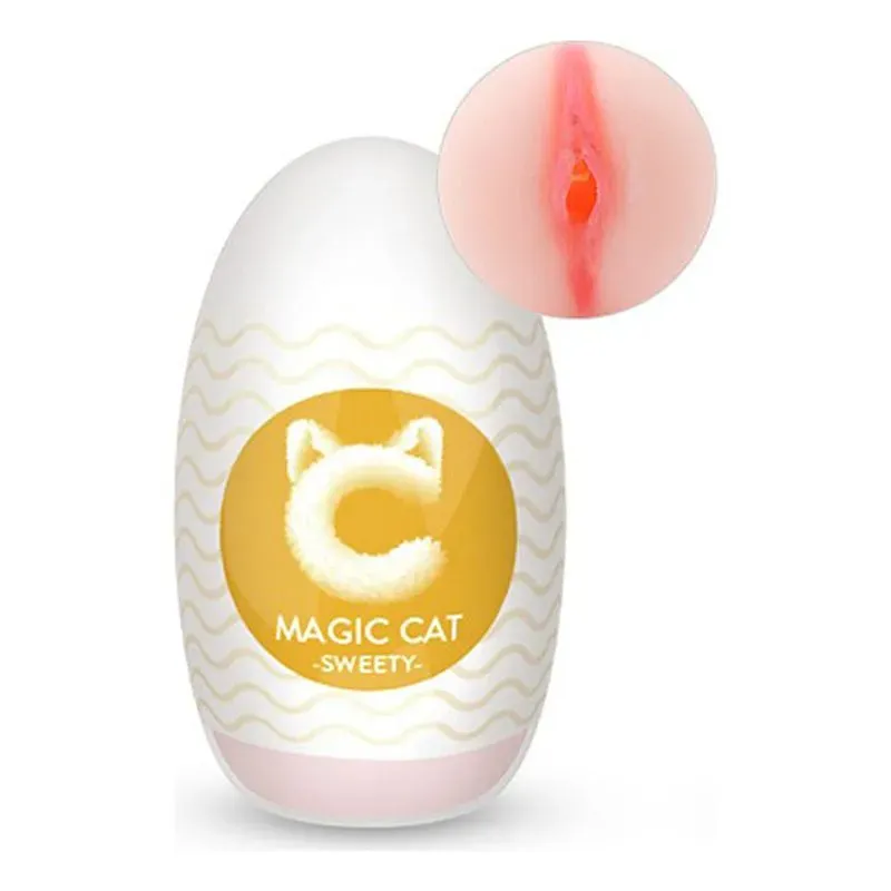 Masturbador Huevo en Forma de Vagina Marca Magic Cat Sweety