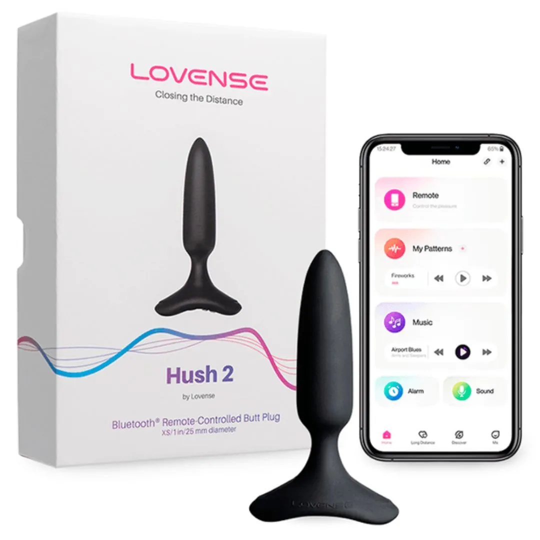 Hush 2 Vibrador Anal a Control Remoto con APP Talla Xs (2,5cm diametro) Lovense