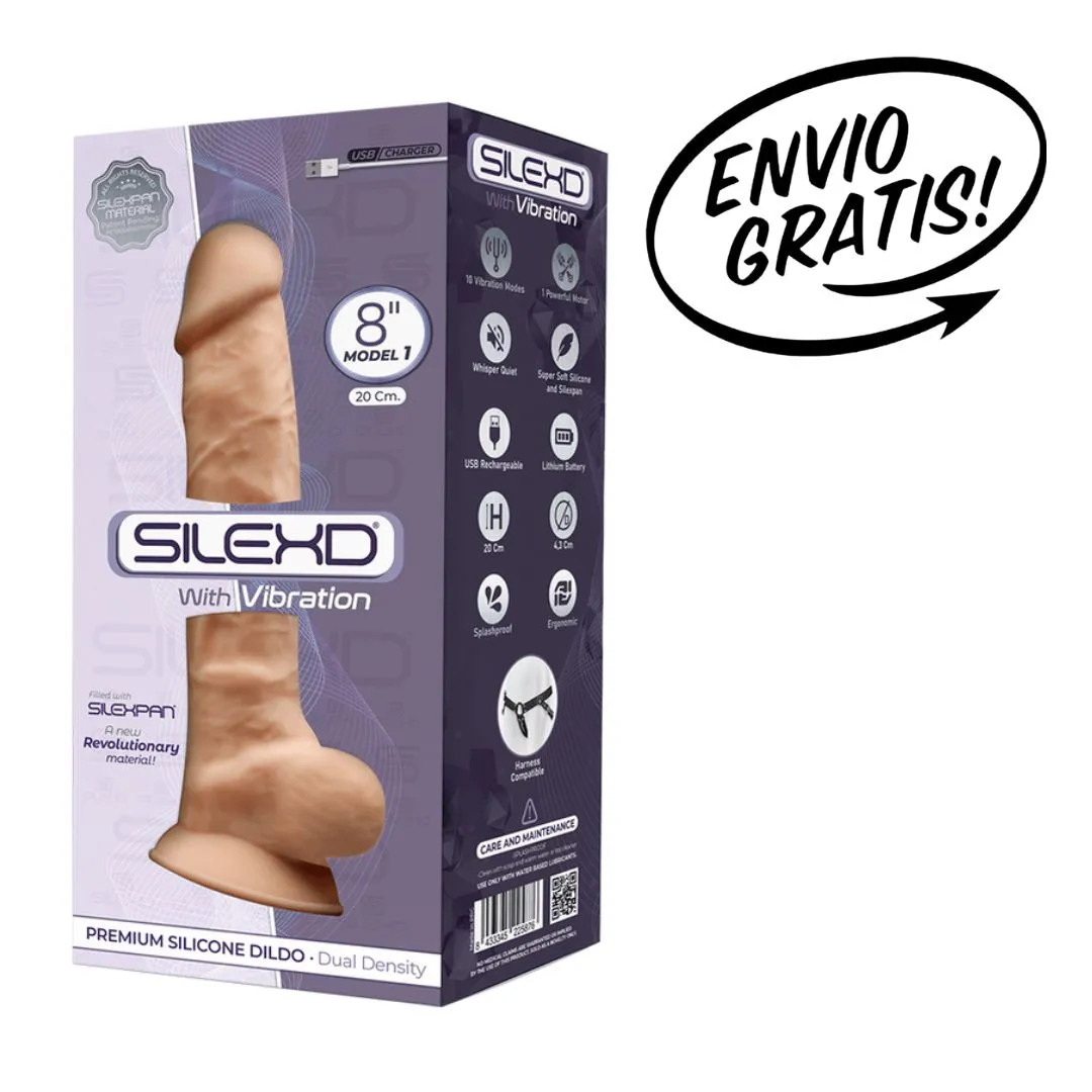 Dildo Consolador Vibrador 20 cm Marca Silexd