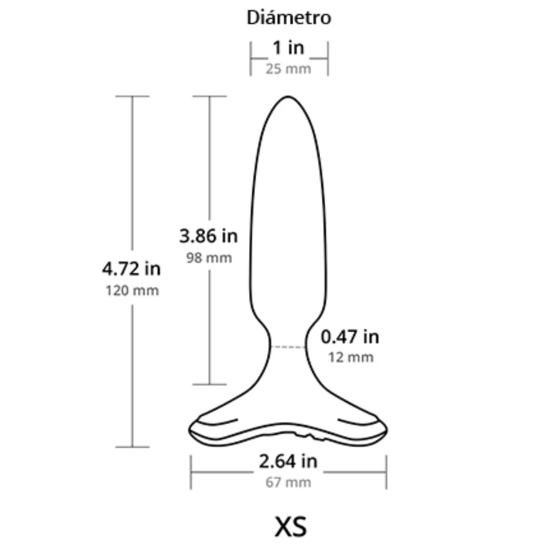 Hush 2 Vibrador Anal a Control Remoto con APP Talla Xs (2,5cm diametro) Lovense