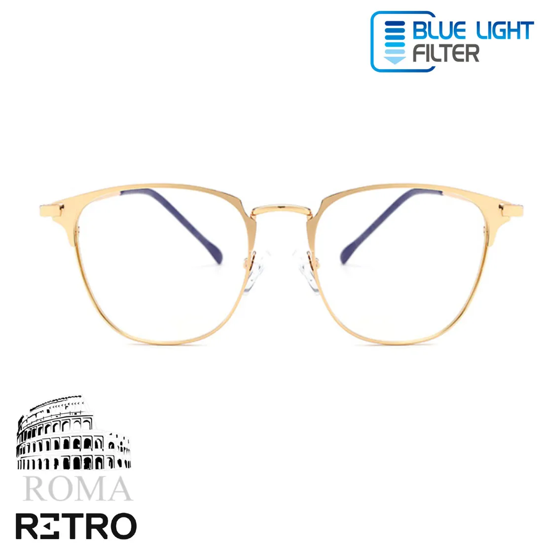 Gafas Descanso Retro® ROMA Transition AntiBlue Fotocromatico Computador Luz Azul