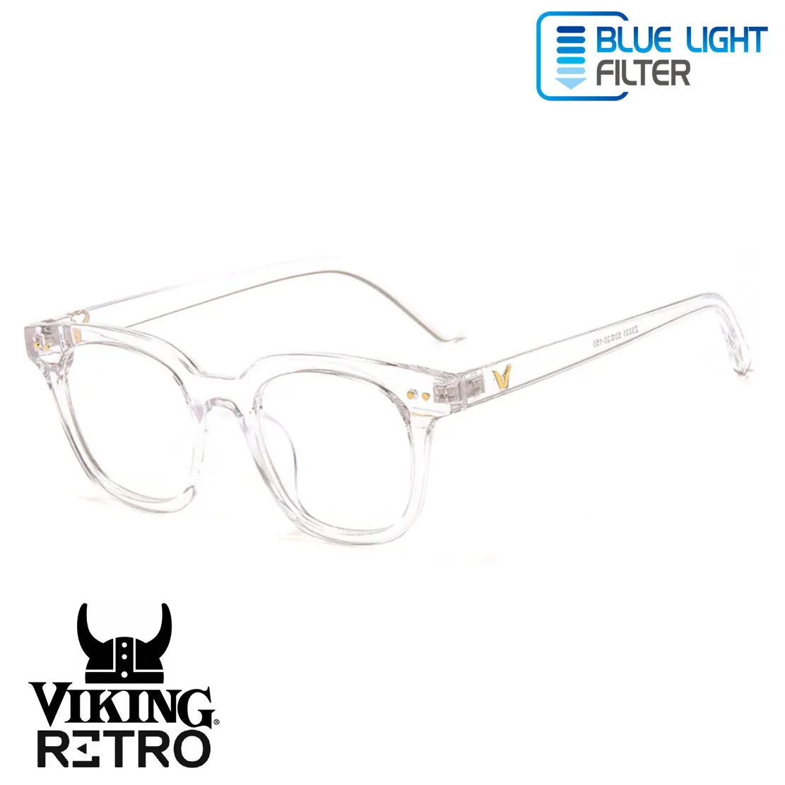 Gafas Óptica Descanso RETRO® VIKING ICE Marco Original Luz Azul AntiBlue PC