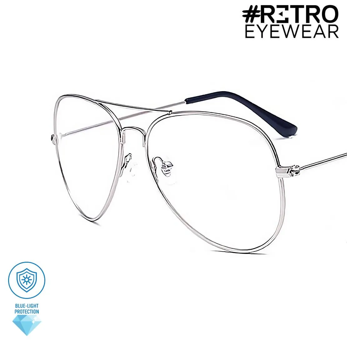 Gafas Óptica Originales Descanso RETRO® Pilot Diamond® HD PC Anti|Blue® Gamers