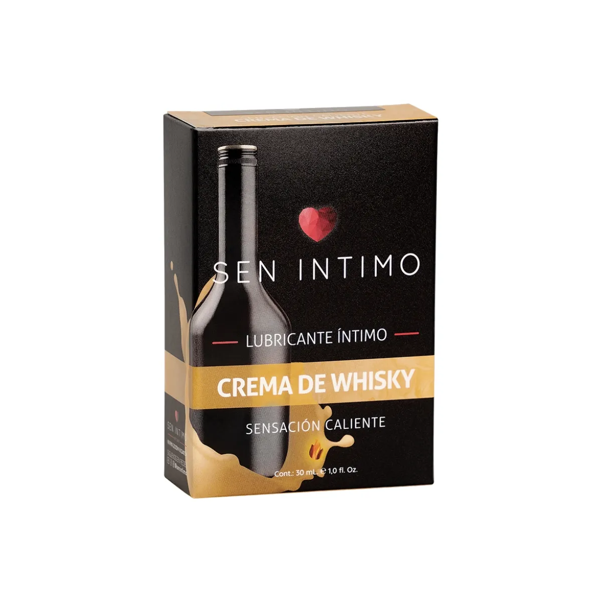 Lubricante Íntimo Crema De Whisky Sensación Caliente X 30ml Sen Íntimo