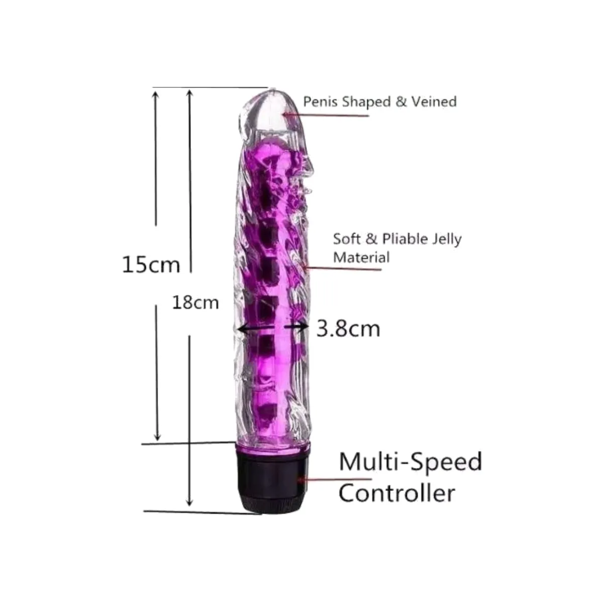 Vibrador Pilot Con Estrias De Placer