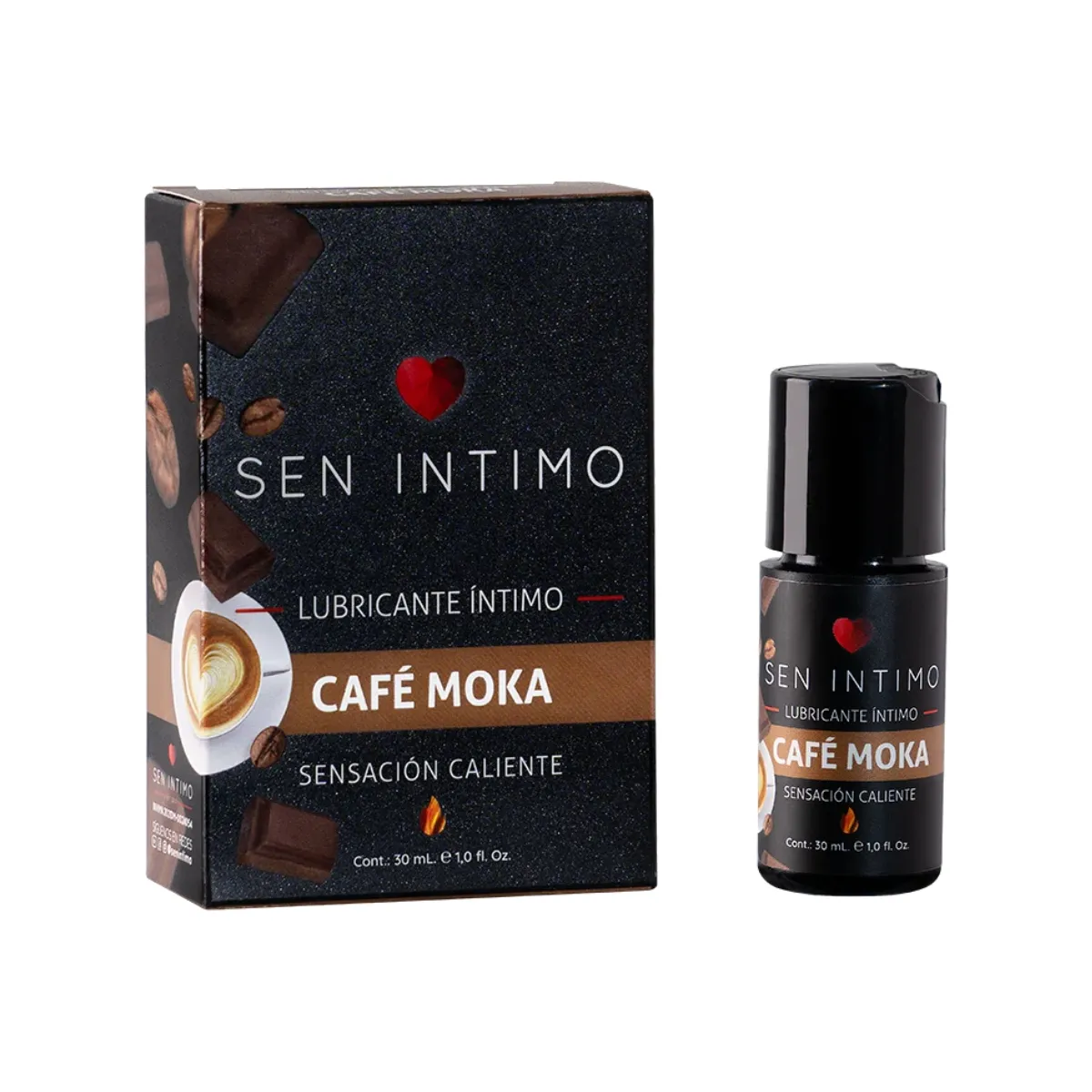 Lubricante Íntimo Cafe Moka Sensación Caliente X 30ml Sen Íntimo