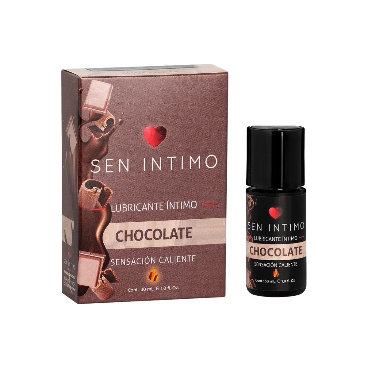 Lubricante Íntimo Chocolate Sensación Caliente X 30ml Sen Íntimo