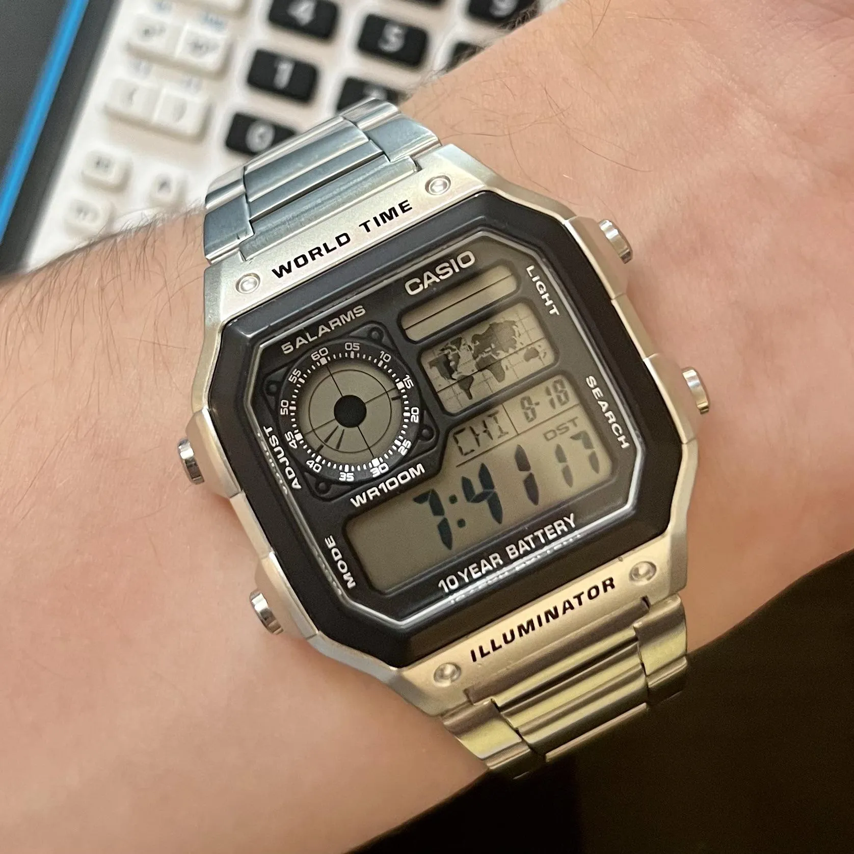 Casio Digital AE-1200WHD-1A