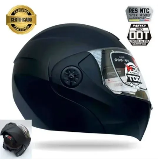 Casco Abatible ICH-3110 SOLID Negro Mate