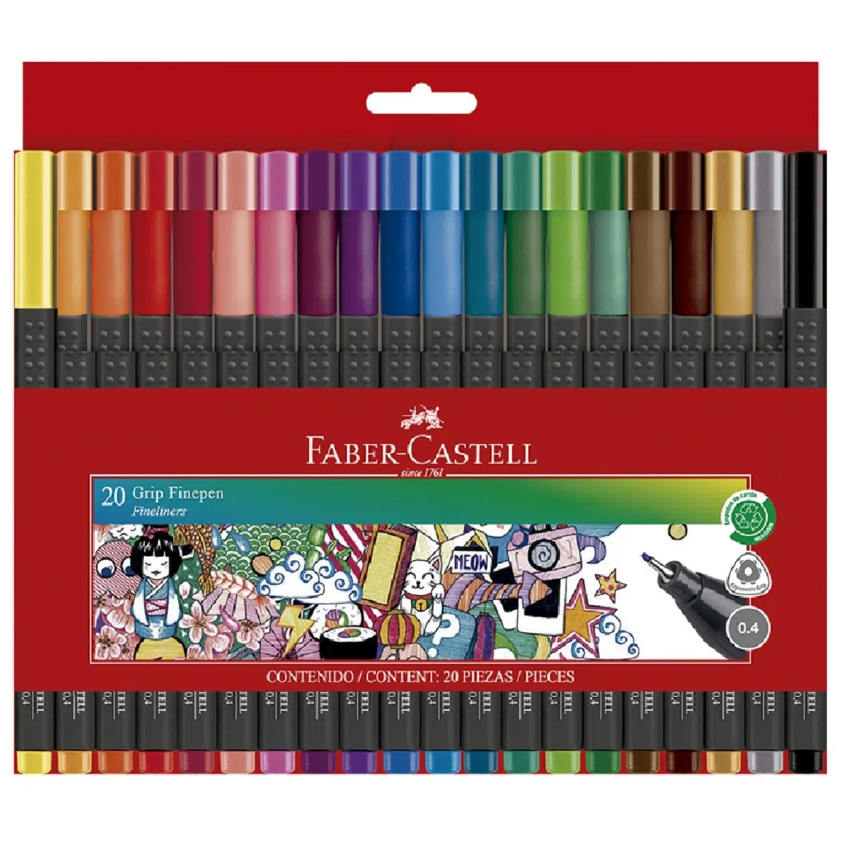 Micropunta Finegrip Faber Castell X20 Unidades