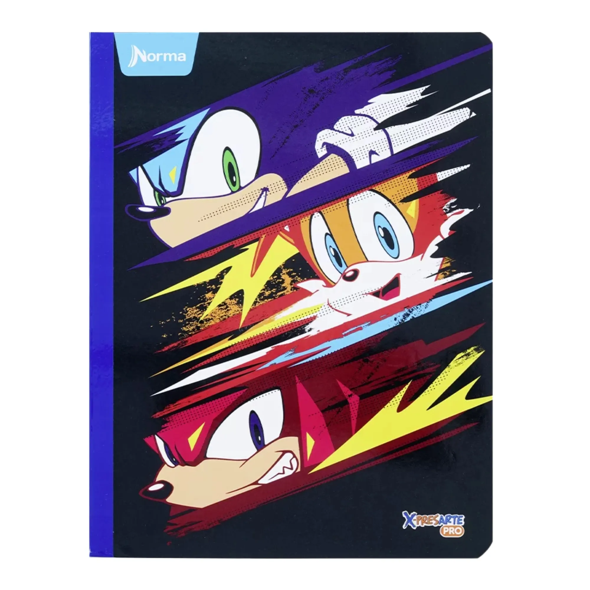 Cuaderno Cosido Cuadriculado Sonic 100 Hojas Norma x5 Unidades