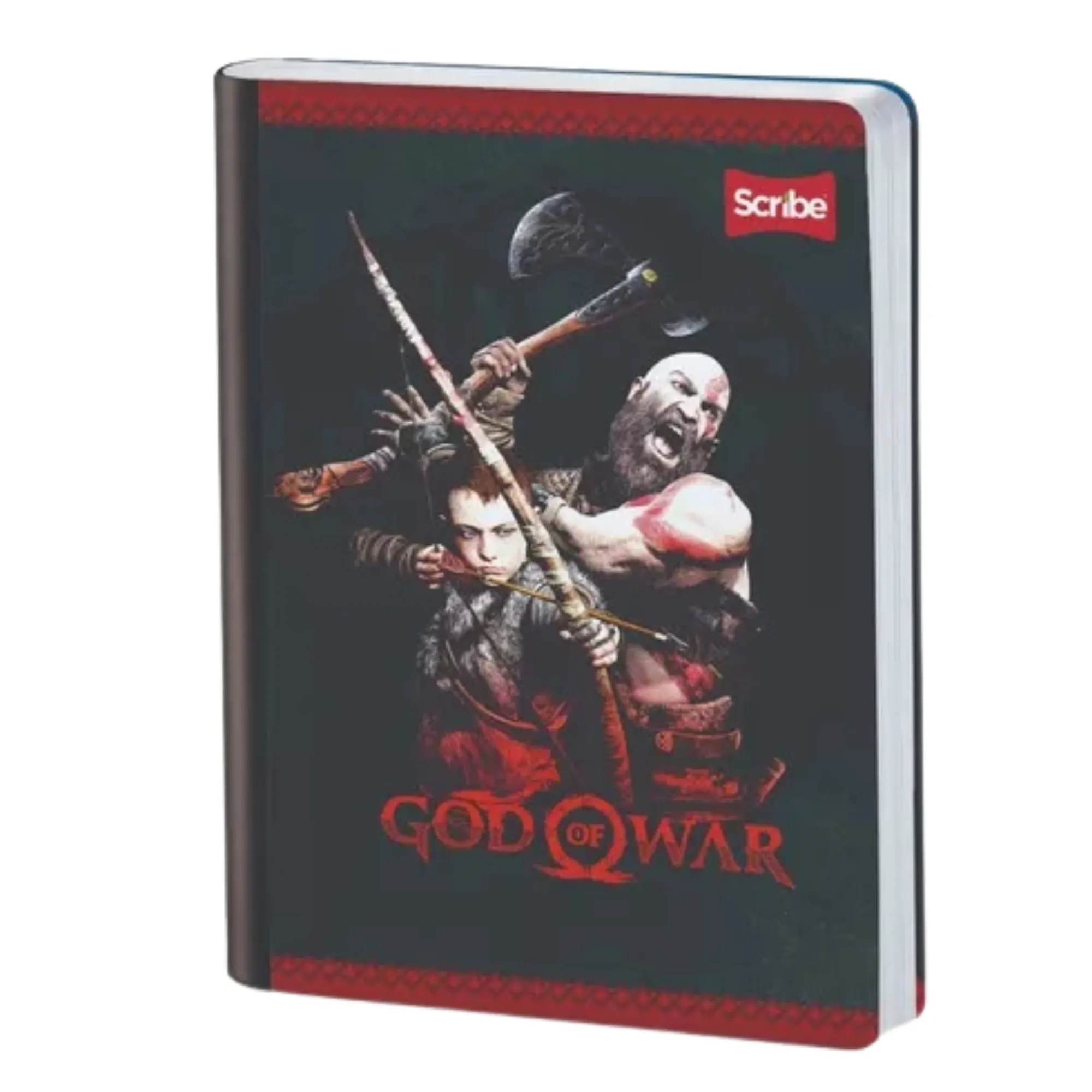 Cuaderno Cosido Cuadriculado God Of War 100 Hojas Scribe X3 Unidades