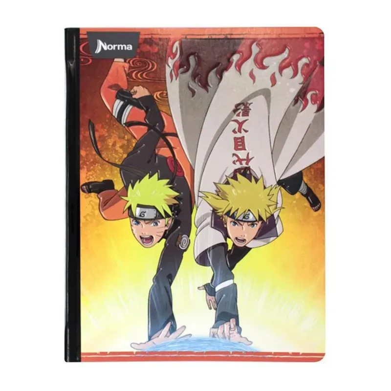 Cuaderno Cosido Cuadriculado Naruto 100 Hojas Norma x5 Unidades