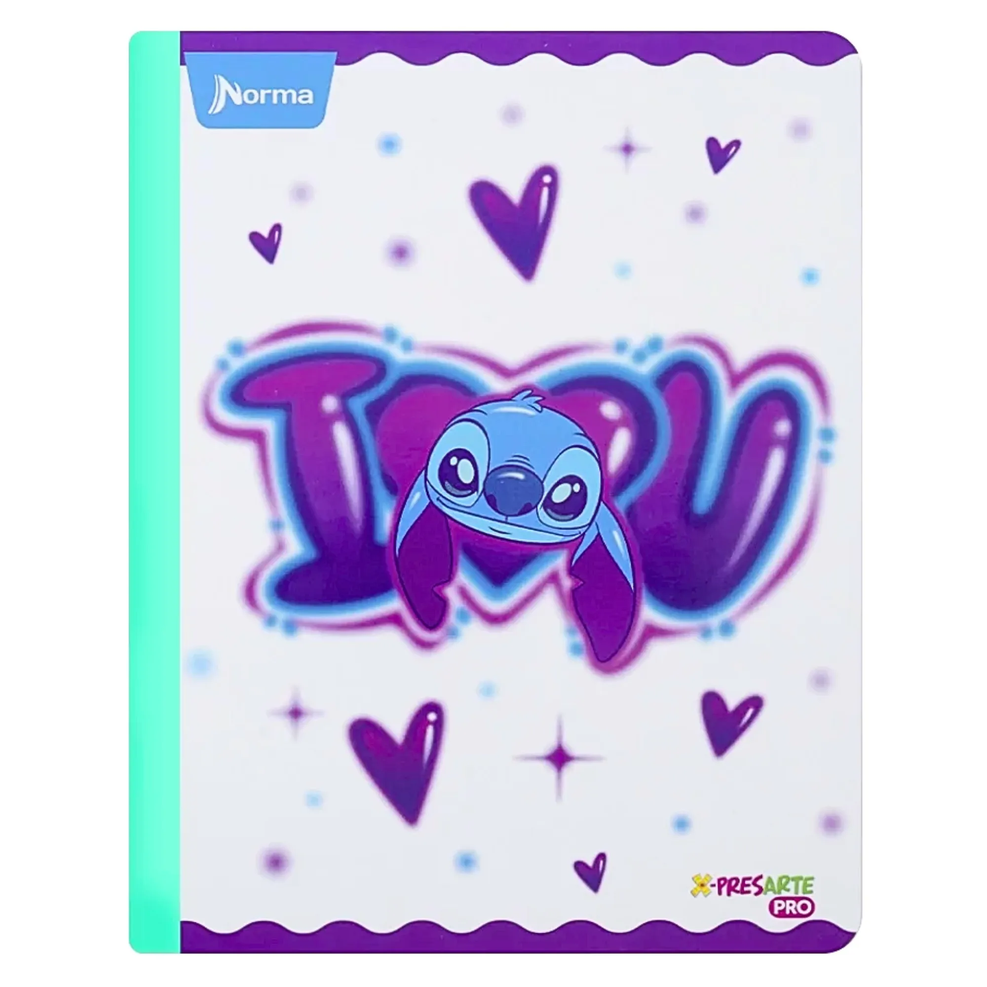 Cuaderno Cosido Cuadriculado Stitch 100 Hojas Norma Unidad