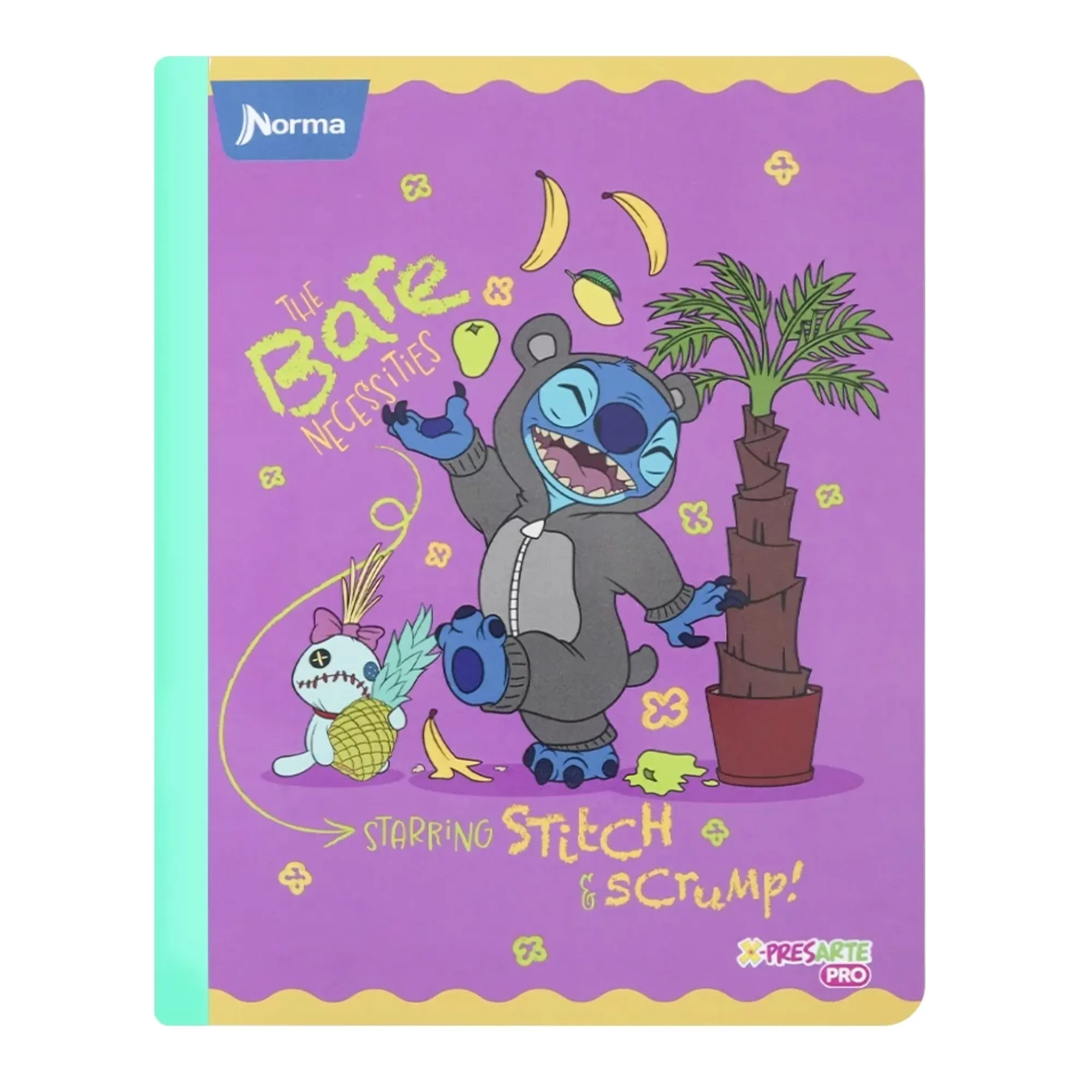 Cuaderno Cosido Cuadriculado Stitch 100 Hojas Norma Unidad