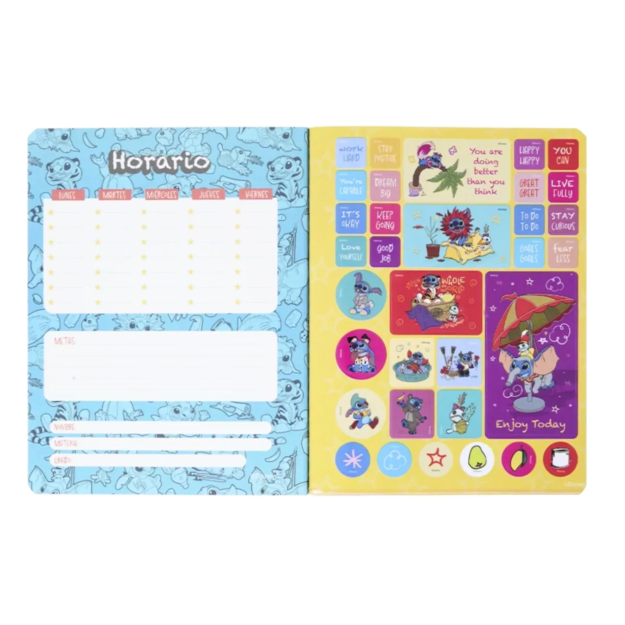 Cuaderno Cosido Cuadriculado Stitch 100 Hojas Norma Unidad