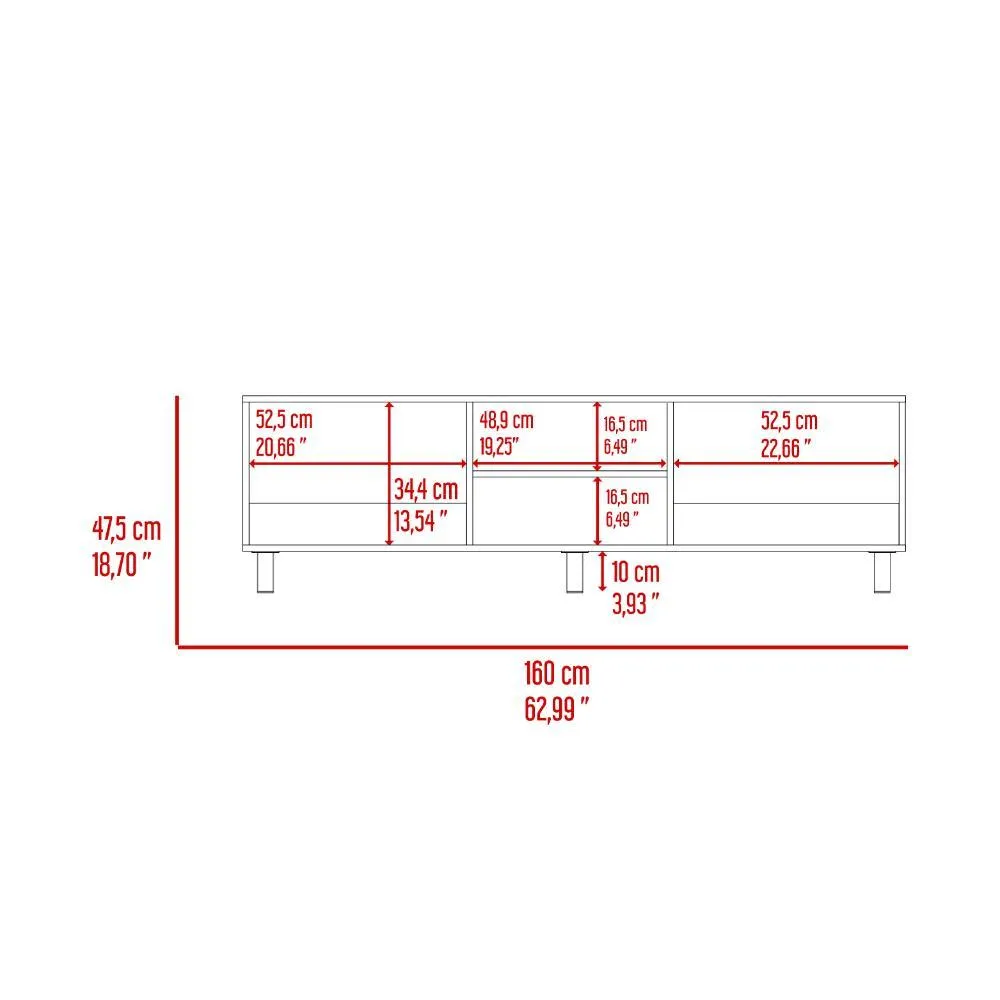 Mesa para TV Tunez, Wengue, Para TV Hasta de 70"