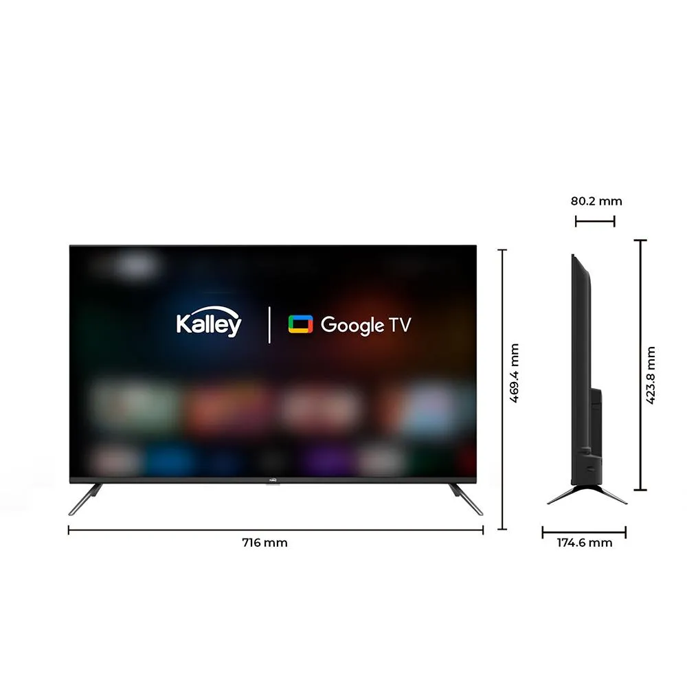 Televisor KALLEY 32" Pulgadas Smart TV Google