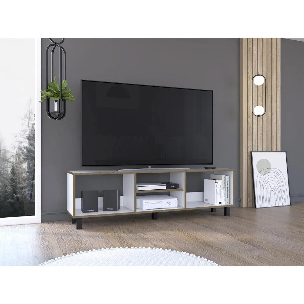 Mesa para TV Tunez, Blanco, Para TV Hasta De 70"