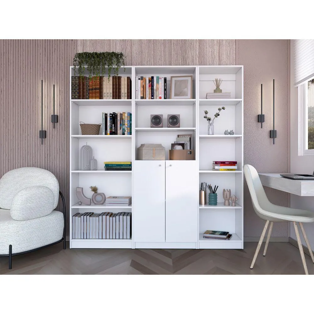 Combo De Bibliotecas Home Eco, Blanco Incluye Tres Bibliotecas