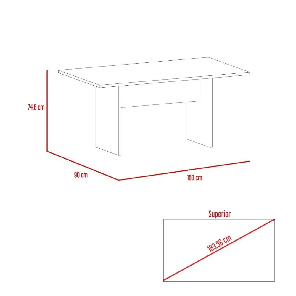 Comedor Ascher, Wengue, Para Cuatro Puestos