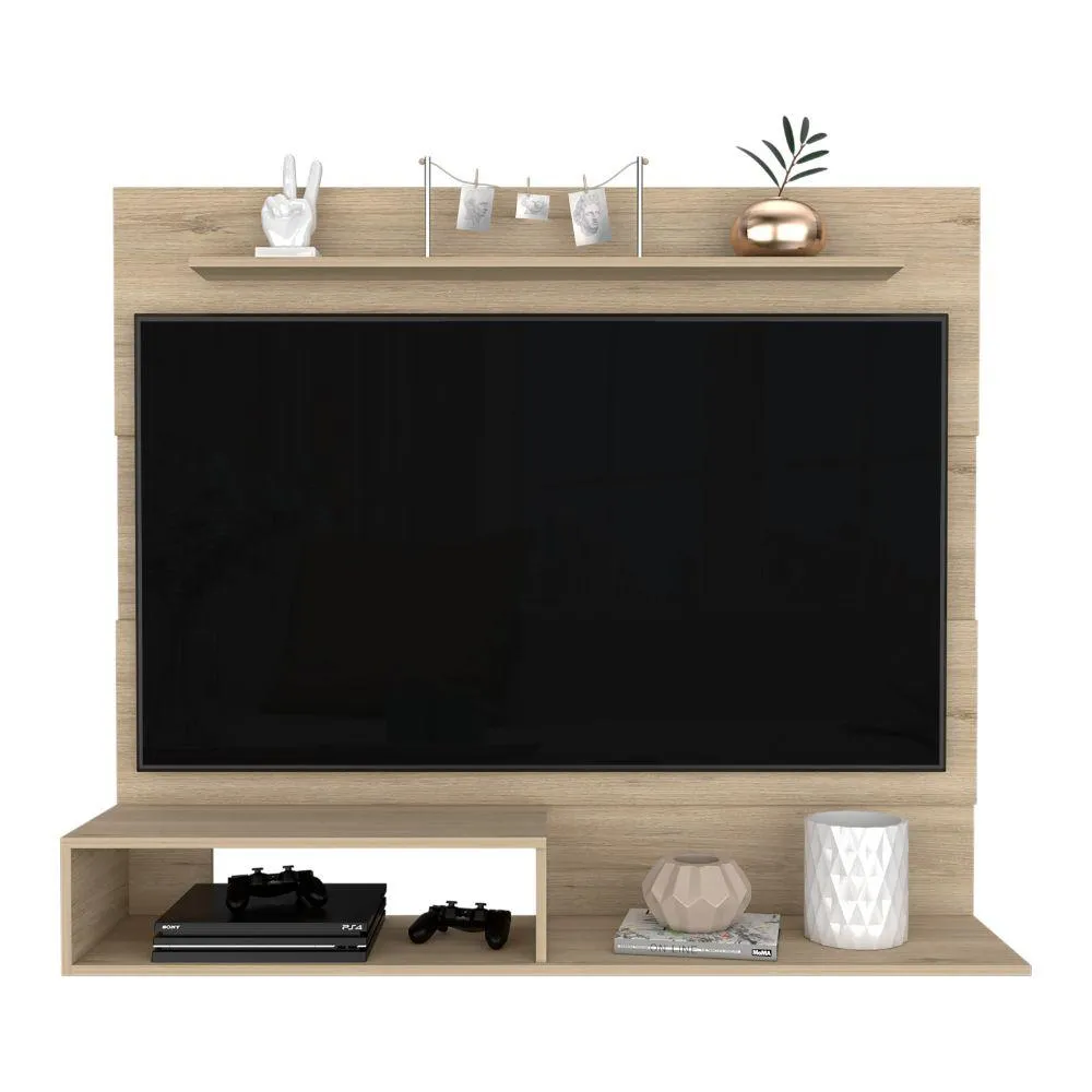 Panel De Tv Ascher, Beige, Con Espacio Para Televisor De Hasta 55 Pulgadas 