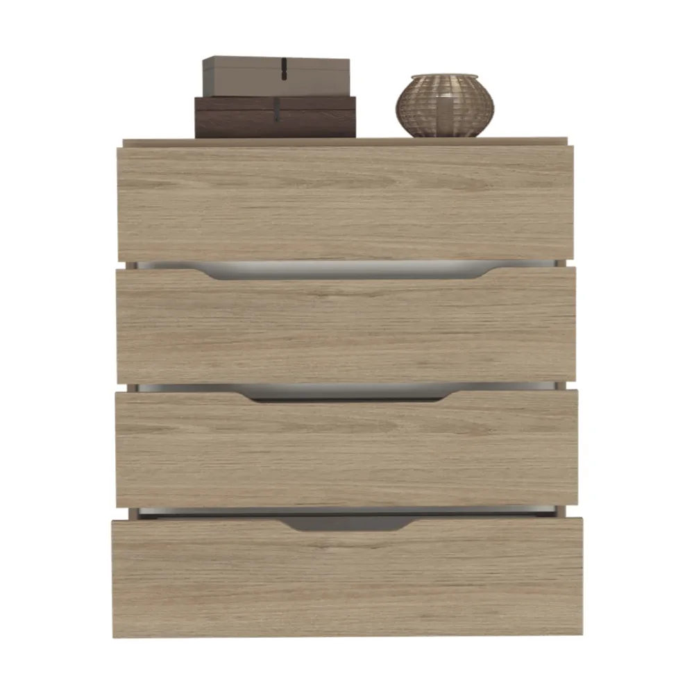 Organizador Zory, Beige Y Blanco, Con Cuatro Cajones