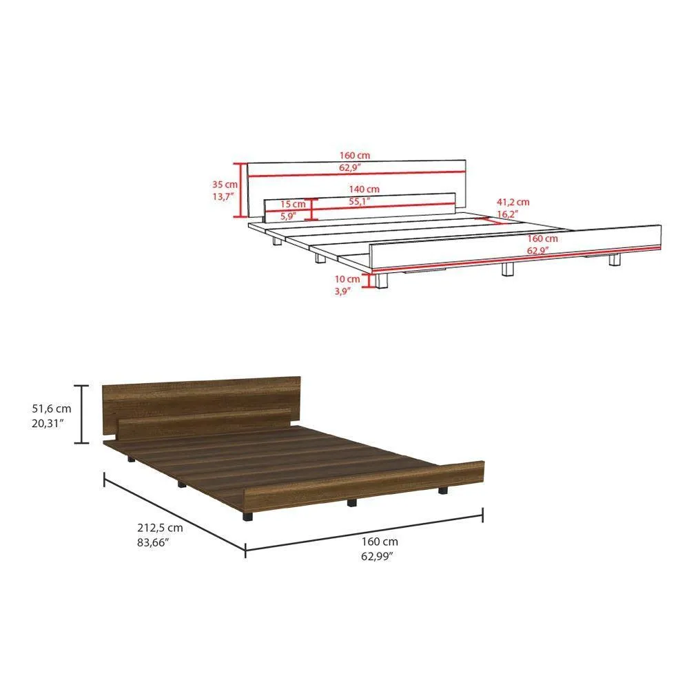 Cama Wesley, Cobre, 160 Incluye Tendido De Tablones