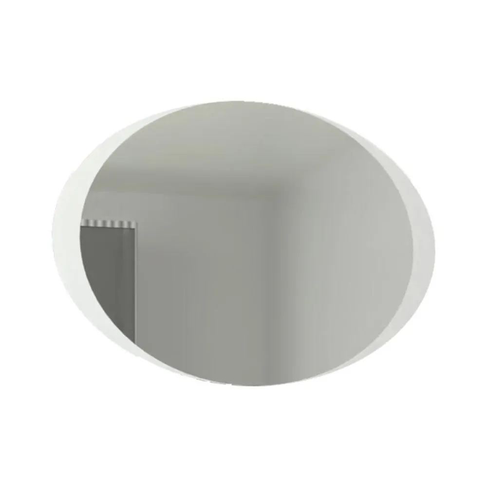 Espejo Ovalado Varese, Gris, Con Luz Led