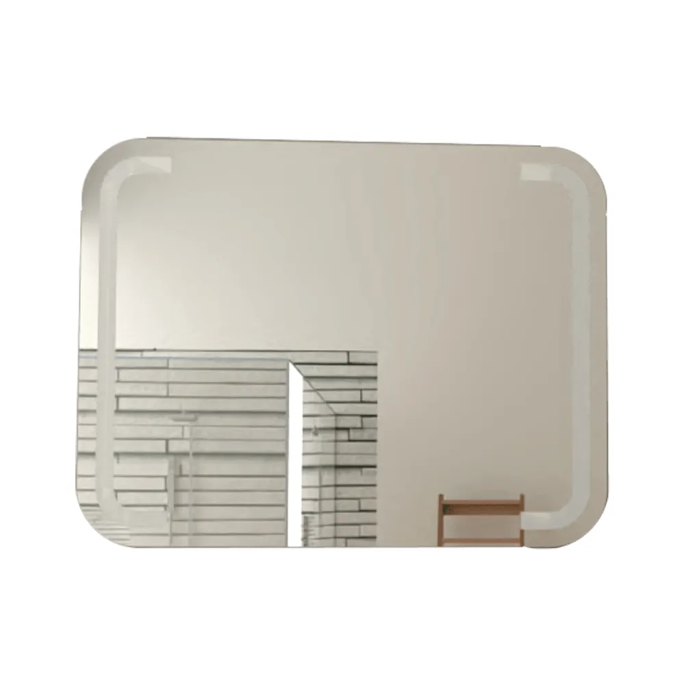 Espejo Rectangular Brown, Gris, con Luz Led