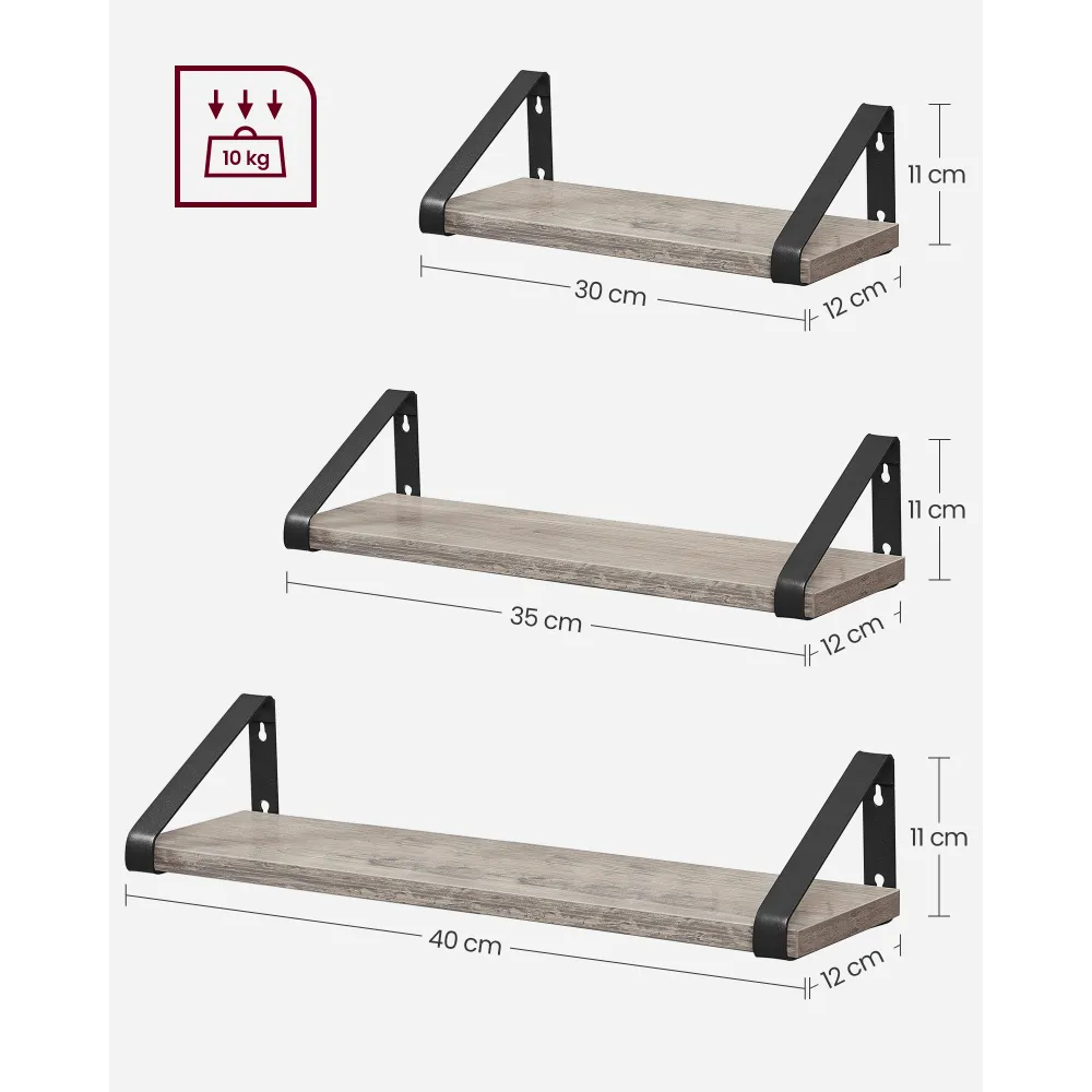 Set De 3 Repisas Shelf