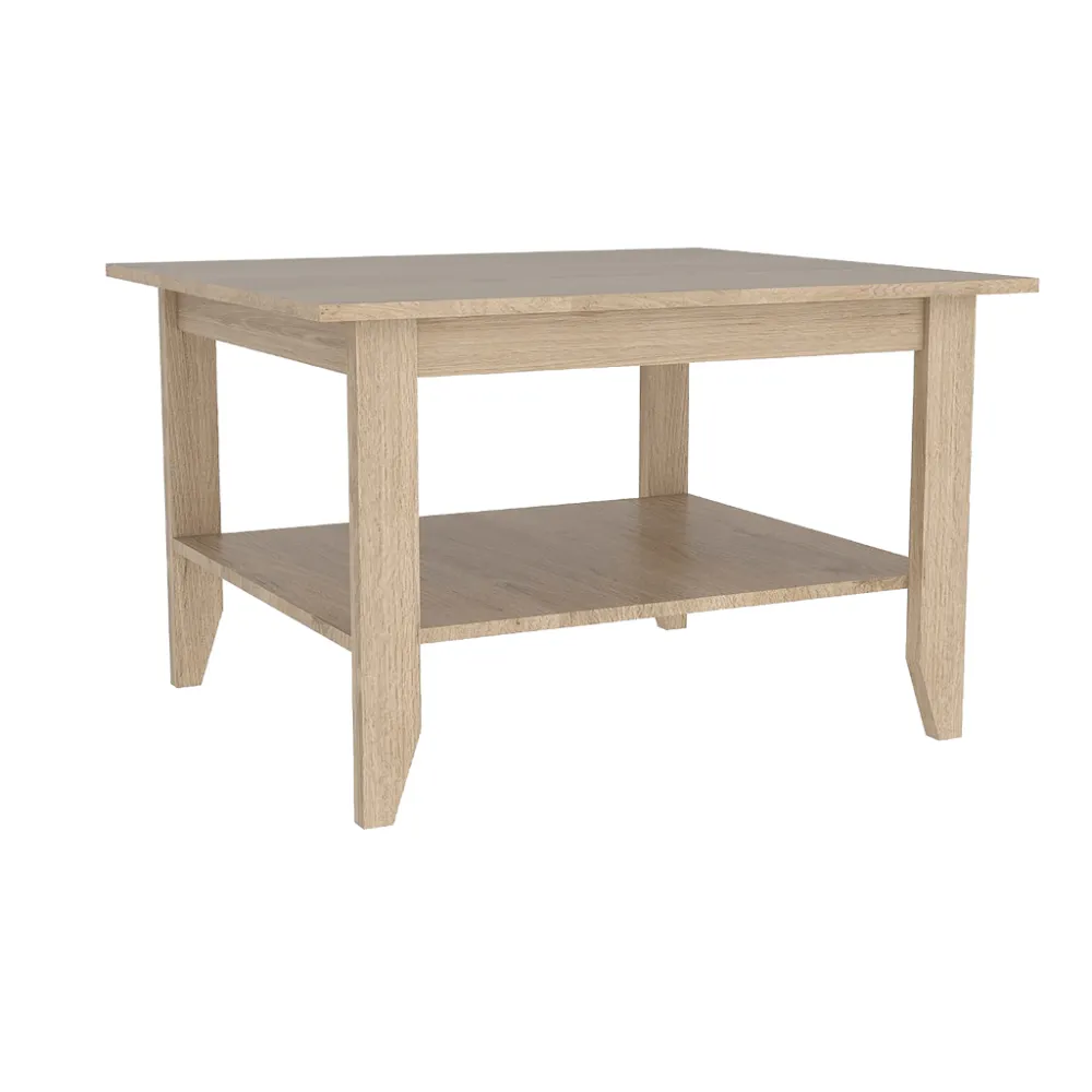 Mesa De Centro Omah, Beige, Con Amplia Superficie