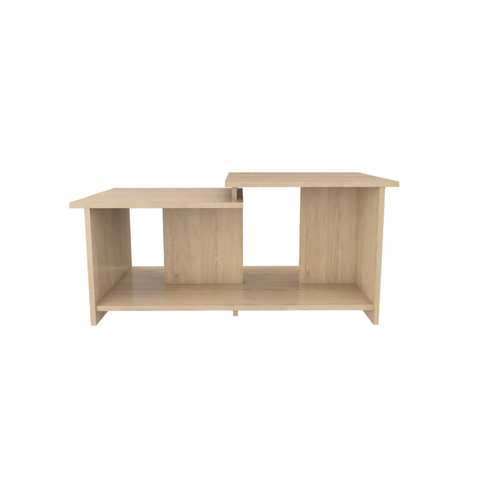 Mesa De Centro Trueno, Beige, Con Amplio Espacio Ideal Para Ubicar Decoraciones