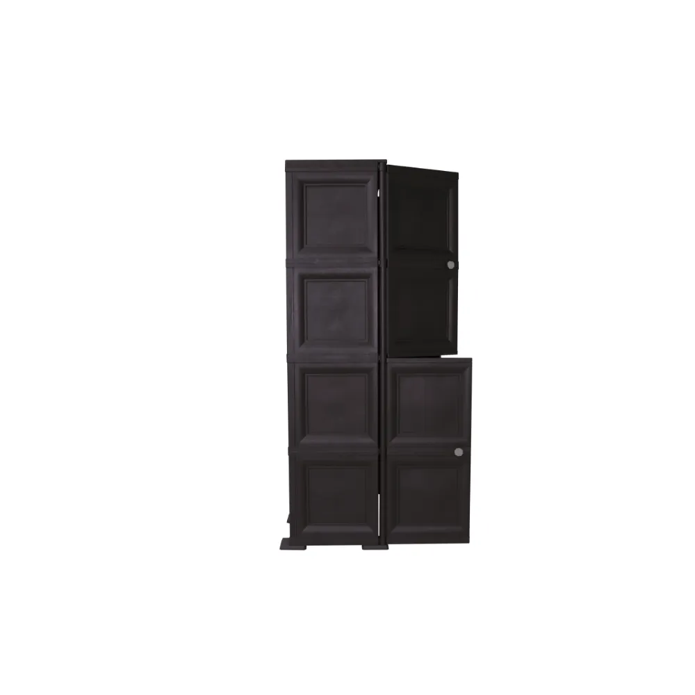 Mueble Organizador Elegance Liso Da Vinci, Wengue, Con Cuatro Puertas Batientes