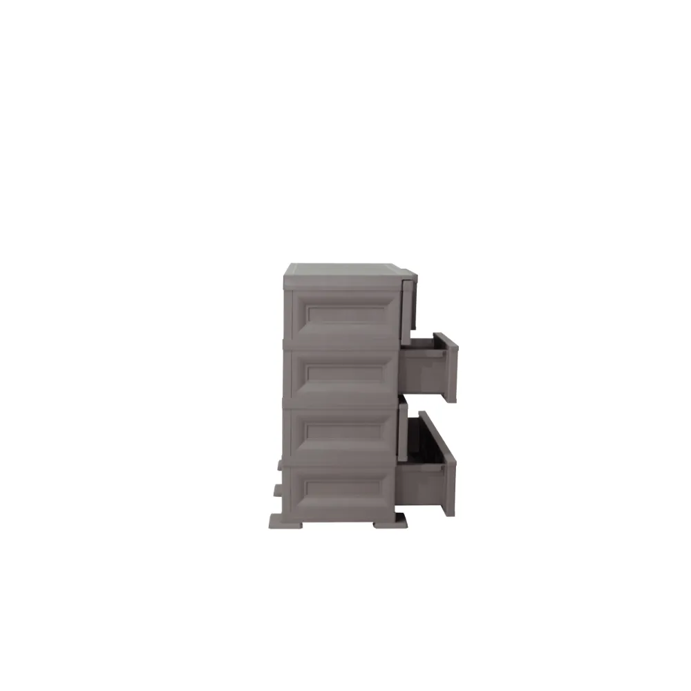 Mueble Organizador Elegance Dali, Cocoa, Con Seis Cajones Deslizables